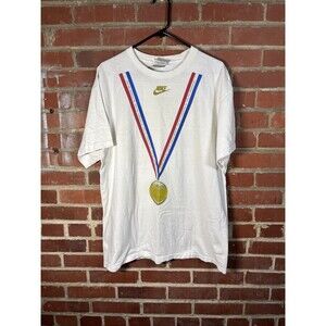 Vintage 90s Nike 1992 Barcelona Olympics Dream Team USA Basketball Shirt Sz L